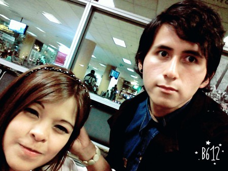 Mi amor y yo en el Aeropuerto ;)